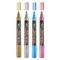 Bistro Chalk Markers, Chisel Tip, 4-Color Set, Silver, Gold, Blue, Red